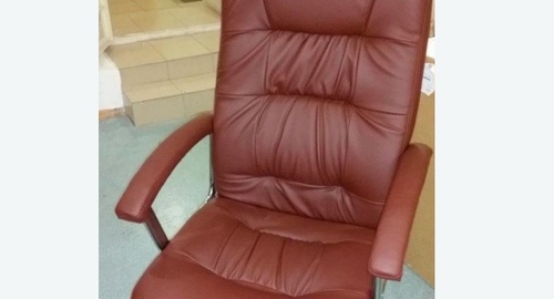 Обтяжка офисного кресла. Белозерск